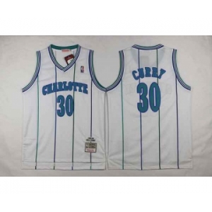 nba new orleans hornets #30 curry white(stripe)[curry]