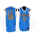 nba new orleans hornets #50 okafor blue(stripe)