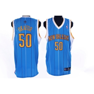 nba new orleans hornets #50 okafor blue(stripe)