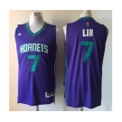 nba new orleans hornets #7 lin purple