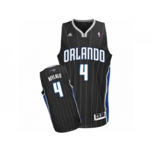 Men Adidas Orlando Magic #4 Arron Afflalo Swingman Black Alternate NBA Jersey