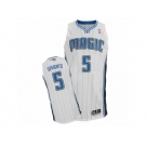 Men Adidas Orlando Magic #5 Marreese Speights Authentic White Home NBA Jersey