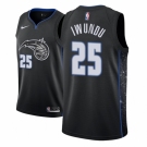 Men NBA 2018-19 Orlando Magic #25 Wesley Iwundu City Edition Black Jersey