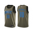 Men Nike Orlando Magic #10 Evan Fournier Green Salute to Service NBA Swingman Jersey