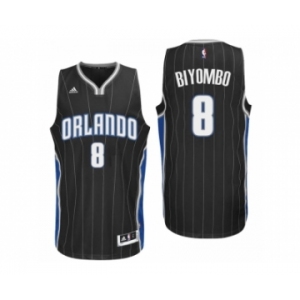 Men Orlando Magic #8 Bismack Biyombo Alternate Black New Swingman Jersey