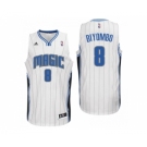 Men Orlando Magic #8 Bismack Biyombo Home White New Swingman Jersey