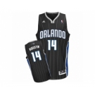 Men's Adidas Orlando Magic #14 D.J. Augustin Swingman Black Alternate NBA Jersey