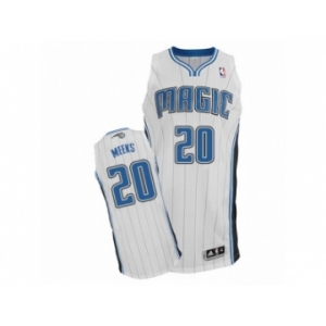 Men's Adidas Orlando Magic #20 Jodie Meeks Authentic White Home NBA Jersey