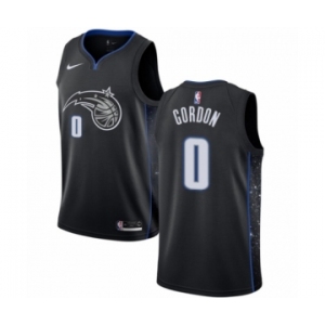 Men's Nike Orlando Magic #0 Aaron Gordon Swingman Black NBA Jersey - City Edition