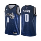 Men's Nike Orlando Magic #00 Aaron Gordon Swingman Blue NBA Jersey - City Edition