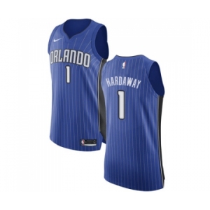 Men's Nike Orlando Magic #1 Penny Hardaway Authentic Royal Blue Road NBA Jersey - Icon Edition