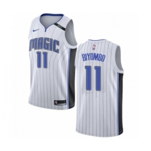 Men's Nike Orlando Magic #11 Bismack Biyombo Swingman NBA Jersey - Association Edition