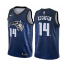 Men's Nike Orlando Magic #14 D.J. Augustin Authentic Blue NBA Jersey - City Edition