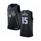 Men's Nike Orlando Magic #15 Vince Carter Swingman Black NBA Jersey - City Edition