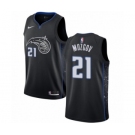 Men's Nike Orlando Magic #21 Timofey Mozgov Swingman Black NBA Jersey - City Edition