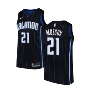 Men's Nike Orlando Magic #21 Timofey Mozgov Swingman Black NBA Jersey Statement Edition