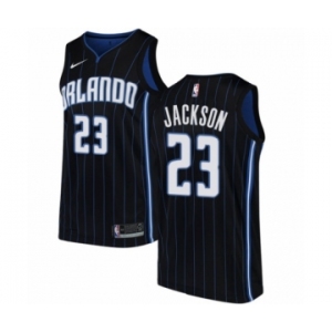 Men's Nike Orlando Magic #23 Justin Jackson Authentic Black NBA Jersey Statement Edition