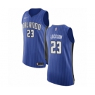 Men's Nike Orlando Magic #23 Justin Jackson Authentic Royal Blue NBA Jersey - Icon Edition