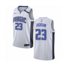 Men's Nike Orlando Magic #23 Justin Jackson Authentic White NBA Jersey - Association Edition