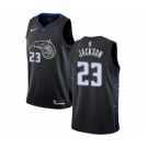 Men's Nike Orlando Magic #23 Justin Jackson Swingman Black NBA Jersey - City Edition