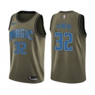 Men's Nike Orlando Magic #32 Shaquille O'Neal Swingman Green Salute to Service NBA Jersey