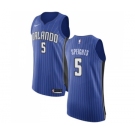 Men's Nike Orlando Magic #5 Marreese Speights Authentic Royal Blue Road NBA Jersey - Icon Edition