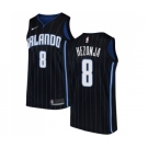 Men's Nike Orlando Magic #8 Mario Hezonja Swingman Black Alternate NBA Jersey Statement Edition