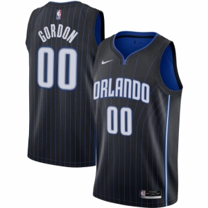 Men's Orlando Magic #00 Aaron Gordon Nike Black 2020-21 Swingman Jersey