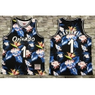 Men's Orlando Magic #1 Penny Hardaway Ness Floral Fashion Hardwood Classics Soul Swingman Throwback Shorts