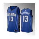 Men's Orlando Magic #13 Jett Howard Blue 2023 Draft Statement Edition Stitched Basketball Jersey