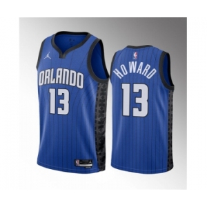 Men's Orlando Magic #13 Jett Howard Blue 2023 Draft Statement Edition Stitched Basketball Jersey