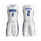 Men's Orlando Magic #2 Jarell Martin Swingman White Basketball Suit Jersey - Association Edition