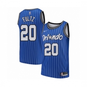 Men's Orlando Magic #20 Markelle Fultz Authentic Blue Hardwood Classics Basketball Jersey