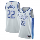 Men's Orlando Magic #22 Franz Wagner Silver 2025-26 City Edition Stitched Basketball Jersey