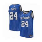 Men's Orlando Magic #24 Khem Birch Authentic Blue Hardwood Classics Basketball Jersey