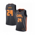 Men's Orlando Magic #24 Khem Birch Swingman Charcoal Basketball Jersey 2019-20 City Edition