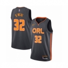 Men's Orlando Magic #32 Shaquille O'Neal Swingman Charcoal Basketball Jersey 2019-20 City Edition