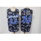 Men's Orlando Magic #32 Shaquille O'neal Black Tear Up Pack Mitchell & Ness Swingman Jeresy