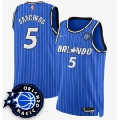 Men's Orlando Magic #5 Paolo Banchero Royal 2025 New Generation of Magic Stitched Basketball Jersey