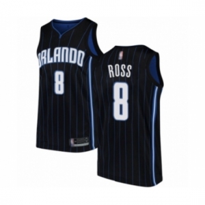 Men's Orlando Magic #8 Terrence Ross Authentic Black Basketball Jersey Statement Edition