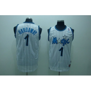 nba orlando magic #1 hardaway white strip(fans edition)