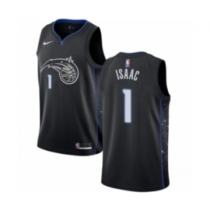 Women's Nike Orlando Magic #1 Jonathan Isaac Swingman Black NBA Jersey - City Edition