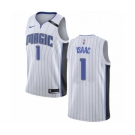 Women's Nike Orlando Magic #1 Jonathan Isaac Swingman NBA Jersey - Association Edition