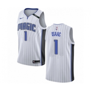 Women's Nike Orlando Magic #1 Jonathan Isaac Swingman NBA Jersey - Association Edition