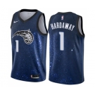 Women's Nike Orlando Magic #1 Penny Hardaway Swingman Blue NBA Jersey - City Edition