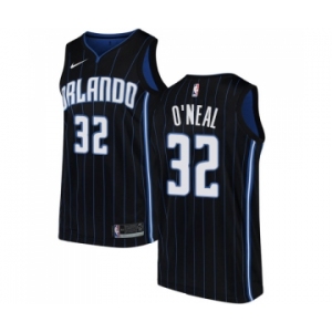 Women's Nike Orlando Magic #32 Shaquille O'Neal Swingman Black Alternate NBA Jersey Statement Edition
