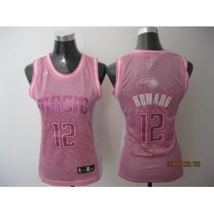women nba orlando magic #12 howard pink