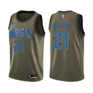Youth Nike Orlando Magic #21 Timofey Mozgov Swingman Green Salute to Service NBA Jersey