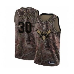 Women's Nike Charlotte Hornets #30 Dell Curry Swingman Camo Realtree Collection NBA Jersey