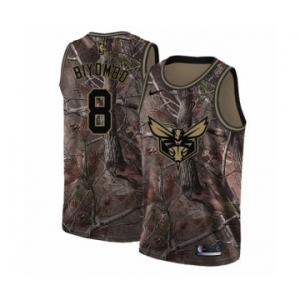 Women's Nike Charlotte Hornets #8 Bismack Biyombo Swingman Camo Realtree Collection NBA Jersey